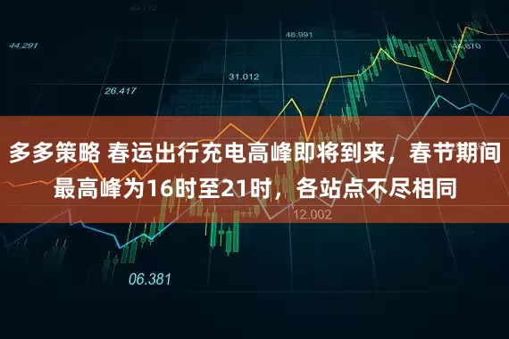 多多策略 春运出行充电高峰即将到来，春节期间最高峰为16时至21时，各站点不尽相同